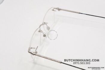 Gọng kính Montblanc Rimless Silver Eyeglasses 00380 - gong kinh montblanc rimless silver eyeglasses 385