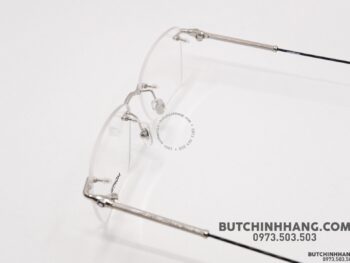 Gọng kính Montblanc Rimless Silver Eyeglasses 00380 - gong kinh montblanc rimless silver eyeglasses 385