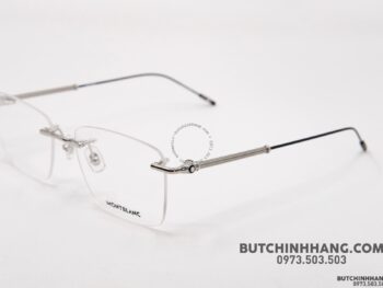 Gọng kính Montblanc Rimless Silver Eyeglasses 00380 - gong kinh montblanc rimless silver eyeglasses 387