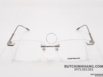 Gọng kính Montblanc Rimless Silver Eyeglasses 00380 - gong kinh montblanc rimless silver eyeglasses 388
