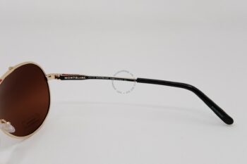 Kính mát Montblanc Aviator Sunglasses Gold/Black Polarized MB703S - kinh mat montblanc aviator sunglasses goldblack polarized mb703s 1