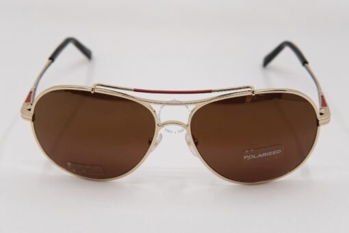 Kính mát Montblanc Aviator Sunglasses Gold/Black Polarized MB703S