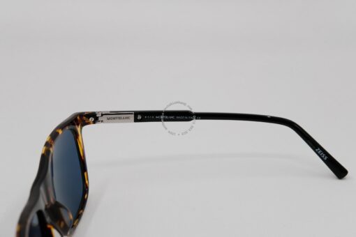 Kính mát Montblanc Rectangular Sunglasses Vintage Havana/Black MB647S - Hình ảnh 7