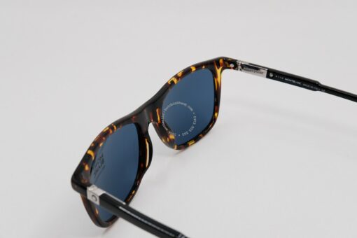 Kính mát Montblanc Rectangular Sunglasses Vintage Havana/Black MB647S - Hình ảnh 6