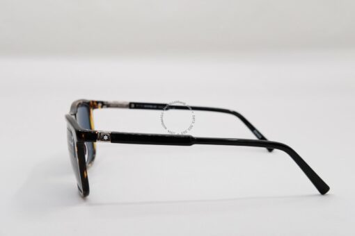 Kính mát Montblanc Rectangular Sunglasses Vintage Havana/Black MB647S - Hình ảnh 4