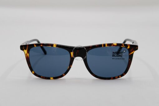 Kính mát Montblanc Rectangular Sunglasses Vintage Havana/Black MB647S