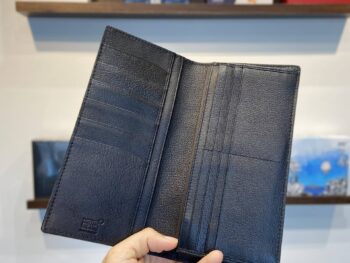 Ví dài Montblanc Meisterstuck Tuscany Black Buffalo Skin 14CC Wallet 111261 - vi dai montblanc meisterstuck tuscany black buffalo skin 14cc wallet 111263