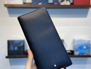 Ví dài Montblanc Meisterstuck Tuscany Black Buffalo Skin 14CC Wallet 111261 - vi dai montblanc meisterstuck tuscany black buffalo skin 14cc wallet 111264
