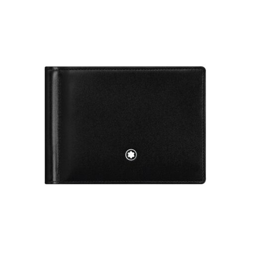 Montblanc Meisterstuck 6 CC Leather Wallet with Money Clip - Black 5525