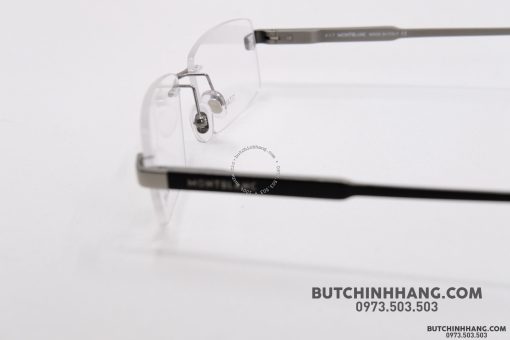 Gọng kính Montblanc Rimless Titanium Eyeglasses 661 Gọng kính Montblanc Mới Nguyên Hộp 6