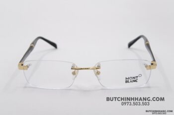 Gọng kính Montblanc Rimless Gold Eyeglasses 9101 - gong kinh montblanc rimless gold eyeglasses 9107