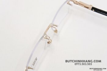 Gọng kính Montblanc Rimless Rose Gold Eyeglasses 398 - gong kinh montblanc rimless rose gold eyeglasses 398