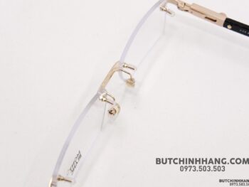 Gọng kính Montblanc Rimless Rose Gold Eyeglasses 398 - gong kinh montblanc rimless rose gold eyeglasses 398