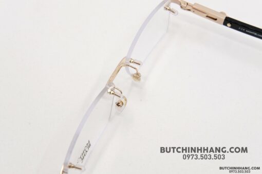 Gọng kính Montblanc Rimless Rose Gold Eyeglasses 398 - Hình ảnh 7