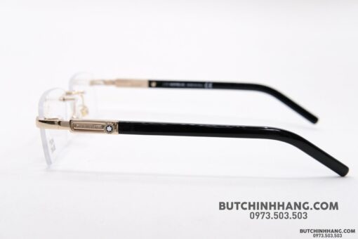 Gọng kính Montblanc Rimless Rose Gold Eyeglasses 398 - Hình ảnh 8