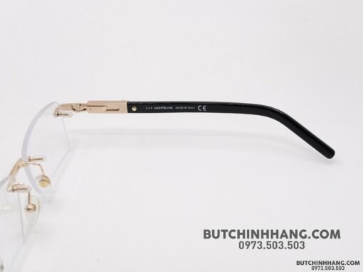 Gọng kính Montblanc Rimless Rose Gold Eyeglasses 398 - Hình ảnh 5