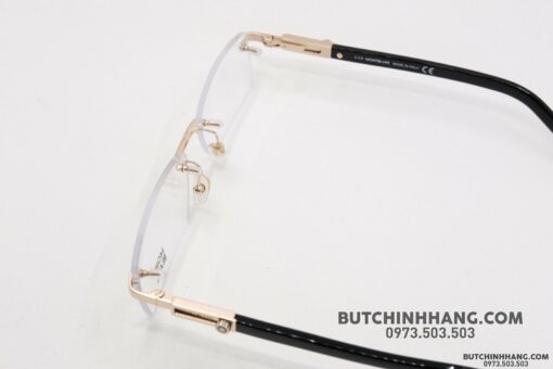 Gọng kính Montblanc Rimless Rose Gold Eyeglasses 398 - Hình ảnh 4
