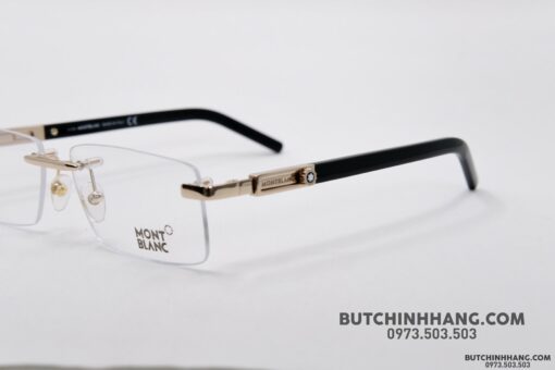 Gọng kính Montblanc Rimless Rose Gold Eyeglasses 398 - Hình ảnh 3