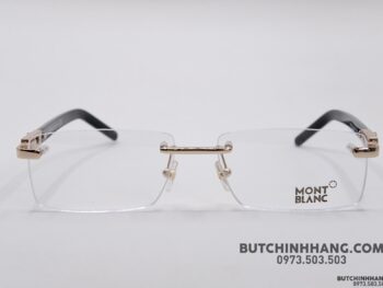 Gọng kính Montblanc Rimless Rose Gold Eyeglasses 398 - gong kinh montblanc rimless rose gold eyeglasses 405