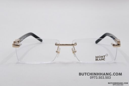 Gọng kính Montblanc Rimless Rose Gold Eyeglasses 398 - Hình ảnh 2