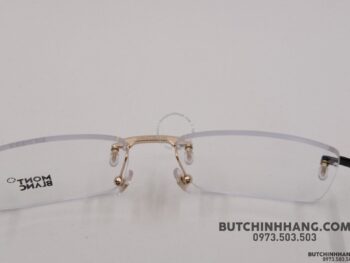Gọng kính Montblanc Rimless Rose Gold Eyeglasses 577 - gong kinh montblanc rimless rose gold eyeglasses 577