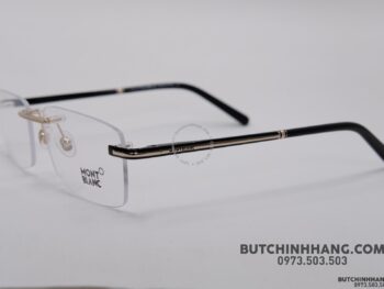 Gọng kính Montblanc Rimless Rose Gold Eyeglasses 577 - gong kinh montblanc rimless rose gold eyeglasses 583