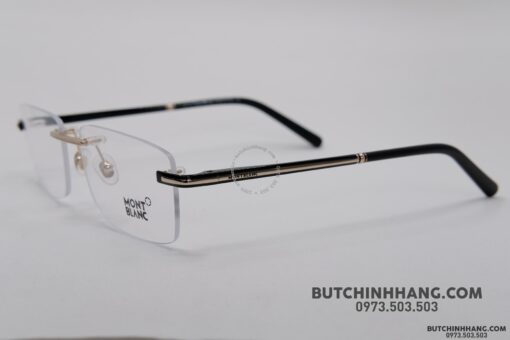 Gọng kính Montblanc Rimless Rose Gold Eyeglasses 577 - Hình ảnh 2