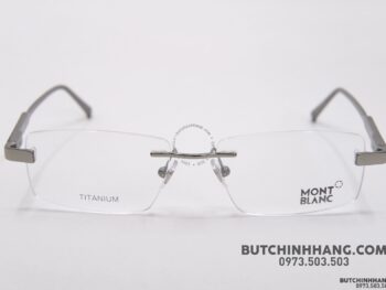 Thông số kính: MB 661 10 Gọng kính Montblanc Rimless Titanium Eyeglasses 661 - gong kinh montblanc rimless titanium eyeglasses 669
