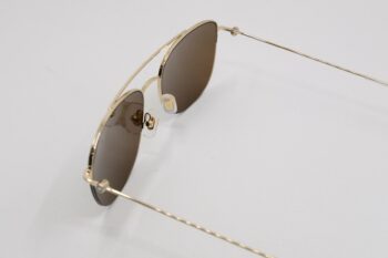 Kính mát Montblanc Established Gold - Brown Sunglasses MB0096S - kinh mat montblanc established gold brown sunglasses mb0096s 2