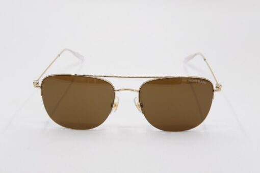 Kính mát Montblanc Established Gold - Brown Sunglasses MB0096S