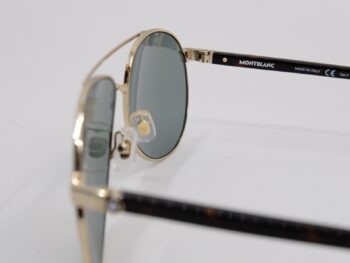 Kính mát Montblanc Established Gold/Havana - Green Sunglasses MB0054S - kinh mat montblanc established goldhavana green sunglasses mb0054s 4