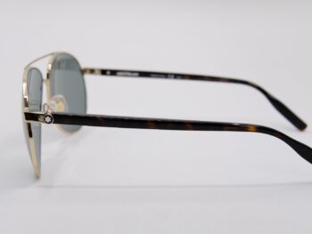 Kính mát Montblanc Established Gold/Havana - Green Sunglasses MB0054S - kinh mat montblanc established goldhavana green sunglasses mb0054s 8