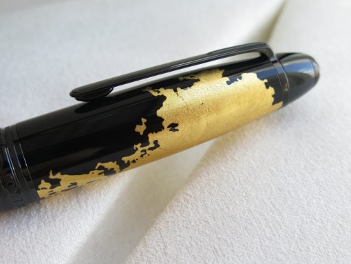 Bút Montblanc Meisterstuck Solitaire Calligraphy Gold Leaf Rollerball Pen 119689 5