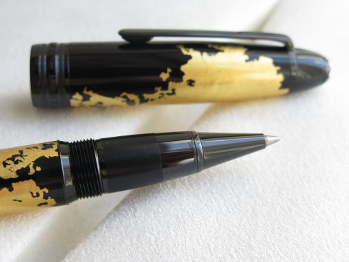 Bút Montblanc Meisterstuck Solitaire Calligraphy Gold Leaf Rollerball Pen 119689 9