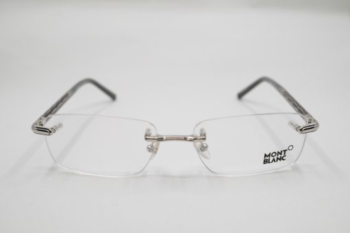 Gọng kính Montblanc Silver Rimless Eyeglasses MB432 Gọng kính Montblanc Mới Nguyên Hộp 2