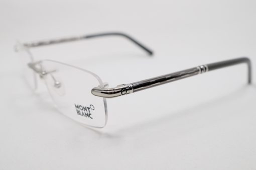 Gọng kính Montblanc Silver Rimless Eyeglasses MB432 Gọng kính Montblanc Mới Nguyên Hộp