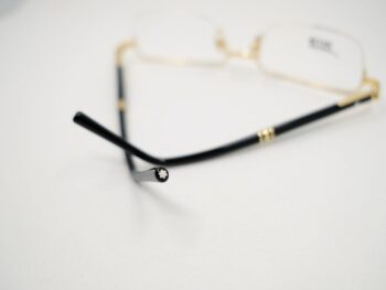 Gọng kính Montblanc Gold Semi-rimless eyeglasses MB488 030 - gong kinh montblanc gold semi rimless eyeglasses mb488 030 scaled