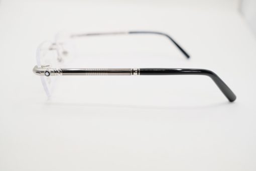 Gọng kính Montblanc Silver Rimless Eyeglasses MB492 Gọng kính Montblanc Mới Nguyên Hộp 3