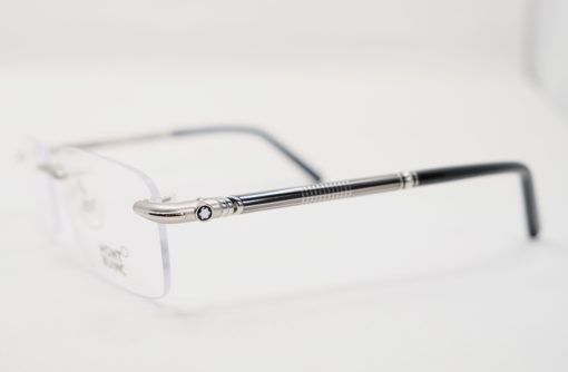 Gọng kính Montblanc Silver Rimless Eyeglasses MB492 Gọng kính Montblanc Mới Nguyên Hộp