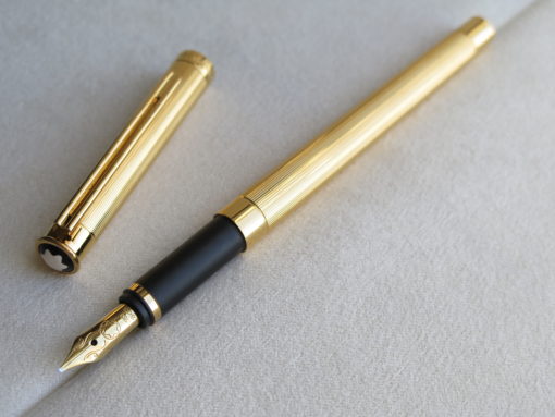 Bút Montblanc Noblesse Gold Plate Fountain Pen Montblanc Noblesse Bút Máy Montblanc