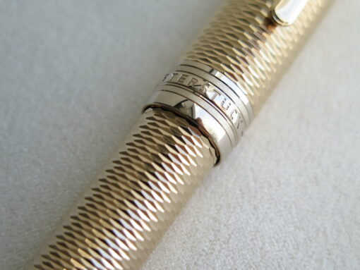 Bút Montblanc Meisterstuck Solitaire Geometry Champagne Gold Legrand Rollerball Pen 118102 - Image 2