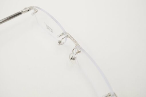 Gọng kính Montblanc Silver Rimless Eyeglasses MB492 - Hình ảnh 9