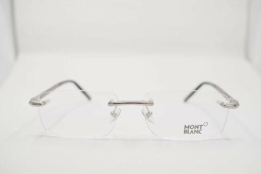 Gọng kính Montblanc Silver Rimless Eyeglasses MB492 - Hình ảnh 2