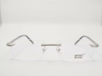 Gọng kính Montblanc Silver Rimless Eyeglasses MB492 - gong kinh montblanc silver rimless eyeglasses mb503 scaled