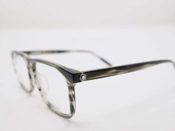 Gọng kính Montblanc Square Grey Havana Men’s Eyeglasses MB0014OA - gong kinh montblanc square grey havana mens eyeglasses mb0014oa 3 scaled