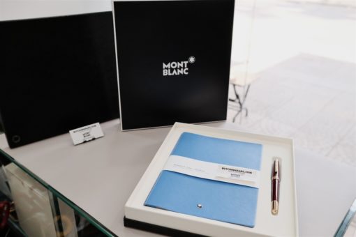 Bộ set bút quà tặng Montblanc Meisterstuck Le Petit Prince Classique Rollerball Pen & sổ da