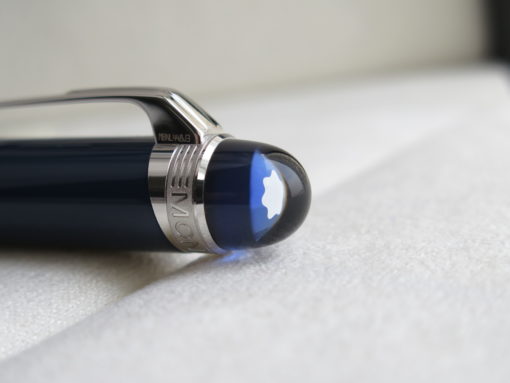 Bộ set bút quà tặng Montblanc StarWalker Blue Planet Precious Resin Ballpoint Pen & sổ da