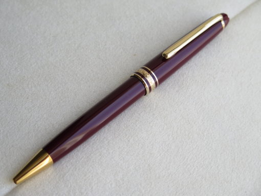 Bút Montblanc Meisterstuck Classique Burgundy BallPoint Pen (đã sử dụng) Bút Montblanc cũ Bút Bi Xoay Montblanc