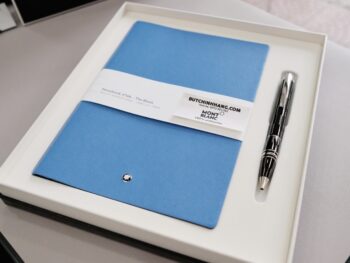 Bộ set bút quà tặng Montblanc StarWalker Black Mystery Ballpoint Pen & sổ da