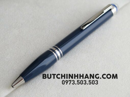 Bộ set bút quà tặng Montblanc StarWalker Blue Planet Precious Resin Ballpoint Pen & sổ da - Image 4
